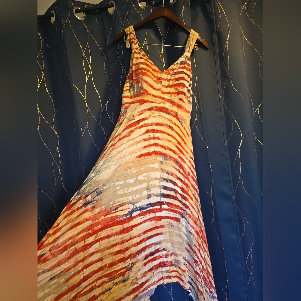 Striped Multicolor Maxi Dress